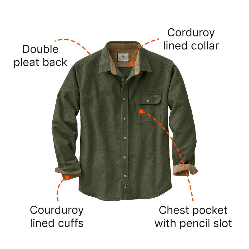 Men's Buck Camp Flannel Shirt image number 3
