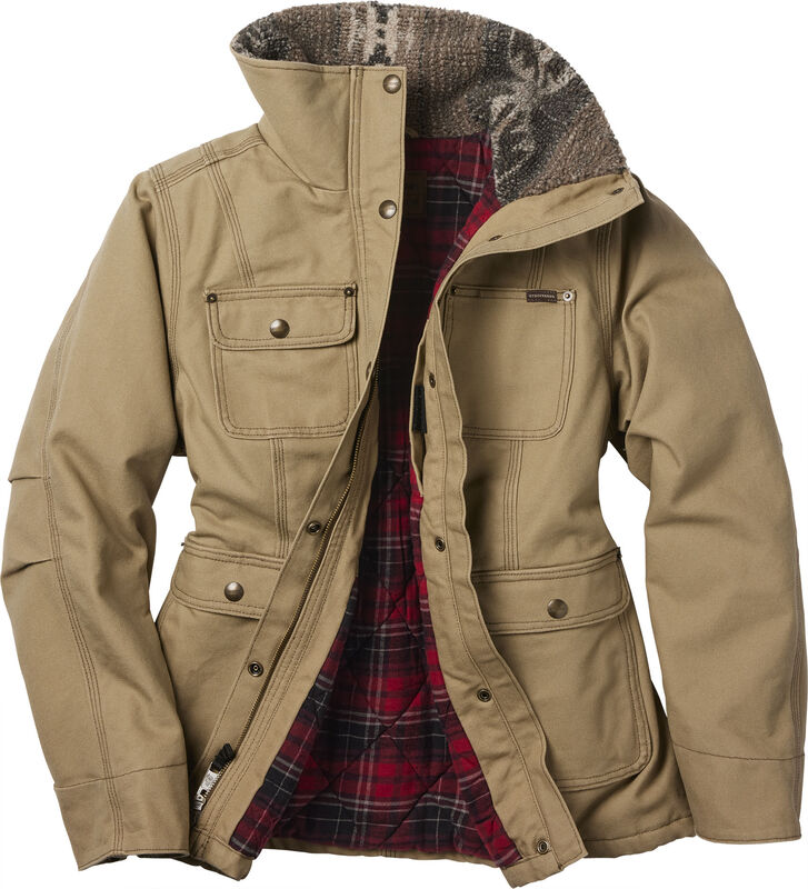 Women's Stockyards Ryder Flannel Lined Canvas Coat image number 0