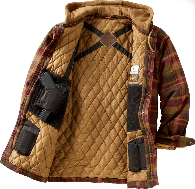 Men's Concealed Carry Maplewood Hooded Shirt Jacket image number 3