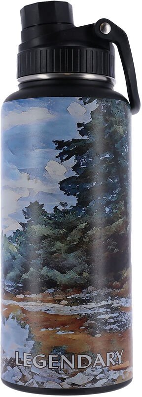 Legendary Painted Landscape Scene 32 oz Water Bottle image number 1