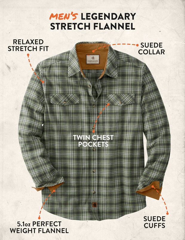 Men's Legendary Stretch Flannel Shirt image number 3
