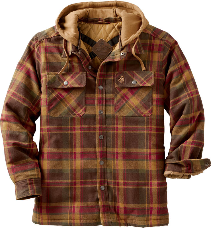 Men's Concealed Carry Maplewood Hooded Shirt Jacket image number 0