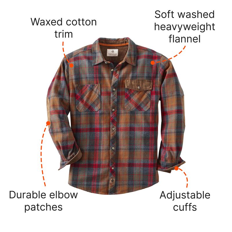 Men's Harbor Heavyweight Flannel Shirt image number 4