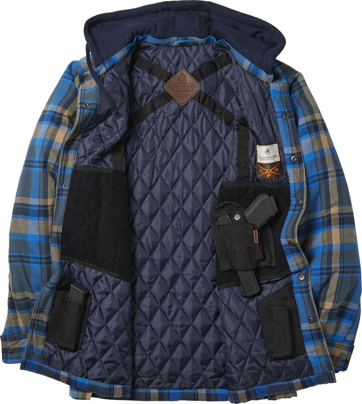 Men's Concealed Carry Maplewood Hooded Shirt Jacket image number 2