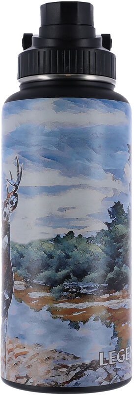 Legendary Painted Landscape Scene 32 oz Water Bottle image number 2