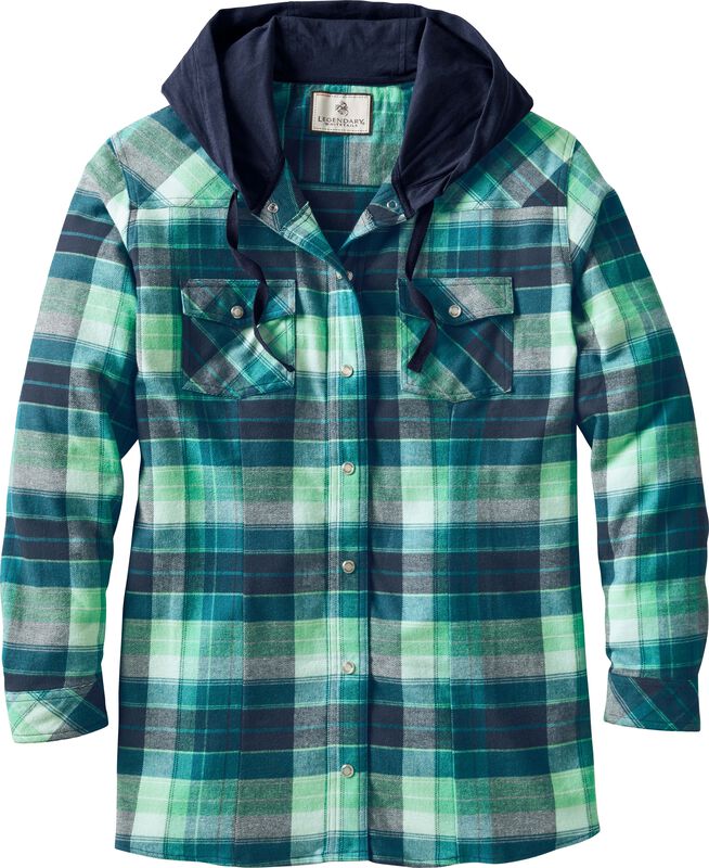 Women's Lumber Jane Hooded Flannel Shirt image number 0
