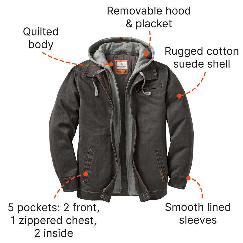 Men's Dakota Waxed Cotton Coat image number 6