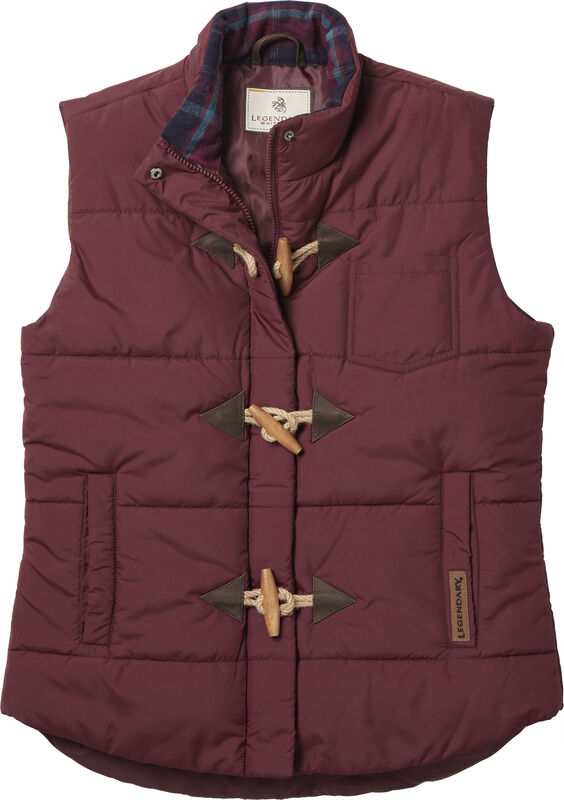 Women's Quilted Toggle Puffer Vest image number 0